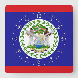 Relógio Quadrado Bandeira Belizenha