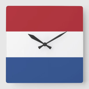 Relógio Quadrado Bandeira Holandesa