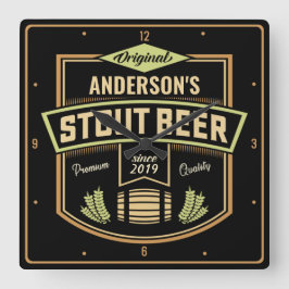 Relógio Quadrado Bar de etiqueta personalizada para criação de cerv