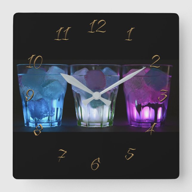 Relógio Quadrado Bar Pub (Frente)