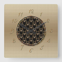 Relógio Quadrado Bat Chinese Symbol