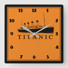 Relógio Quadrado Bâteau populaire