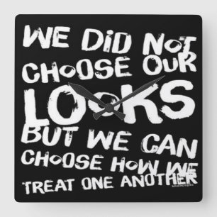 Relógio Quadrado Be Kind to Each Other