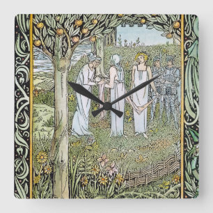 Relógio Quadrado Beardsley: Morte D'Arthur