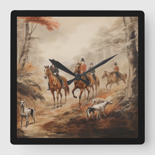 Relógio Quadrado Beautiful English Countryside Clock (Frente)