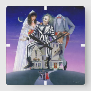 Relógio Quadrado Beetlejuice   Theatrical Poster