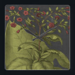 Relógio Quadrado Besler Dramatique I<br><div class="desc">Floral</div>