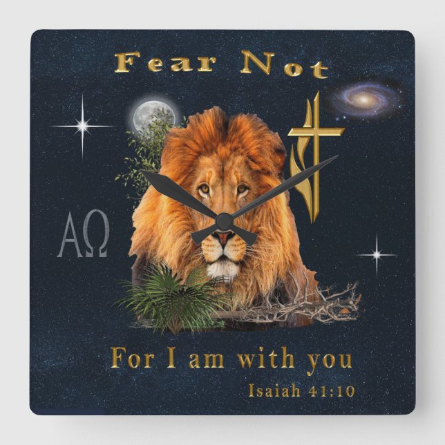 Relógio Quadrado Bíblia verso (Frente)