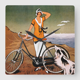 Relógio Quadrado Bicicleta Anúncio, 1925