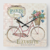 Bicicleta Paris Com Flores Na Frente