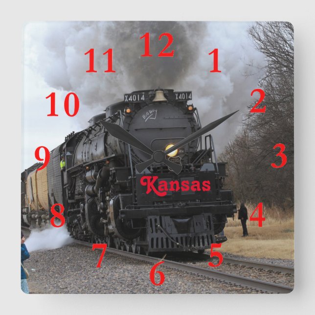 Relógio Quadrado Big Boy 4014 Black Wolf Kansas (Frente)