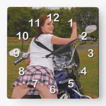 Biker Chic-Wall Clock