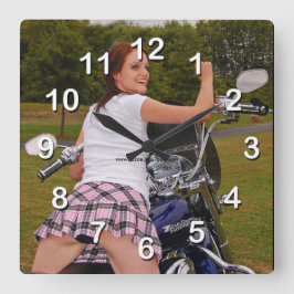 Relógio Quadrado Biker Chic-Wall Clock
