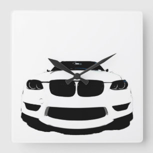 Relógio Quadrado ~Bimmer~ WALL CLOCK, AUTO POP ART, PERSONALIZE!