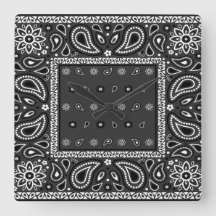 Black Paisley Bandana Birthday Hip Hop Rap Scarf