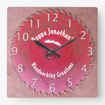 Blade de Serras Vermelhas Personalizada de Madeira