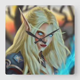 Relógio Quadrado Bloodelf Magmedico