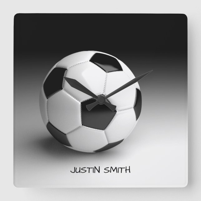 Relógio Quadrado Bloqueio Personalizado de Parede Quadrada de Bola  (Frente)