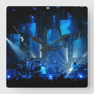 Relógio Quadrado blue light effects concert