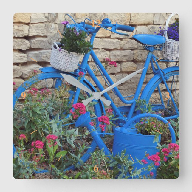 Relógio Quadrado Bluebike. (Frente)