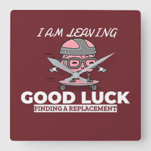 Relógio Quadrado Boa Sorte Encontrar Uma Substituição - Design do C