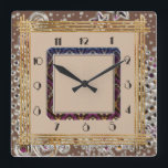 Relógio Quadrado Boho Art Deco<br><div class="desc">design de relógio do excelente. Você vai adorar como os outros. Esteja livre para usar este design para outro produto que você quiser ou para personalizar e adicionar seu texto. Siga-me para mais. Obrigado. Tenha um bom dia.</div>