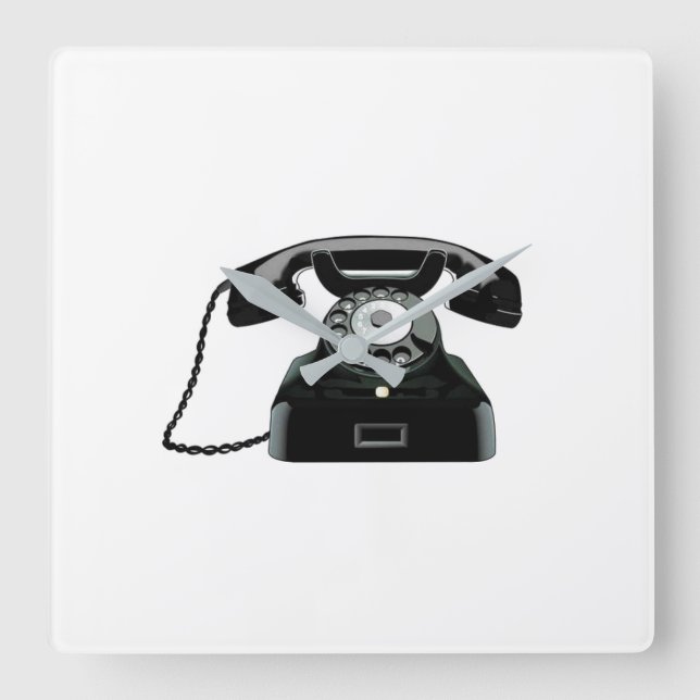 RELÓGIO QUADRADO **BOM TELEFONE DE VELHOS DIAS** (Frente)