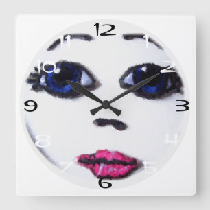 Relógio Quadrado Boneca Face