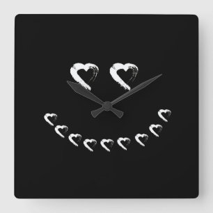 Relógio Quadrado Boo Heart Wall Clock