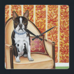 Relógio Quadrado Boston Cookie Oreo<br><div class="desc">Animais</div>