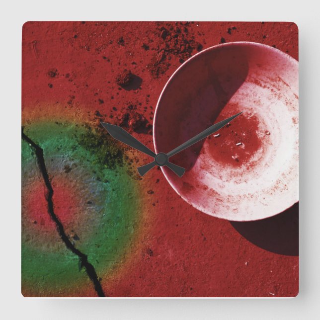 Relógio Quadrado Bowl and Crack (Frente)