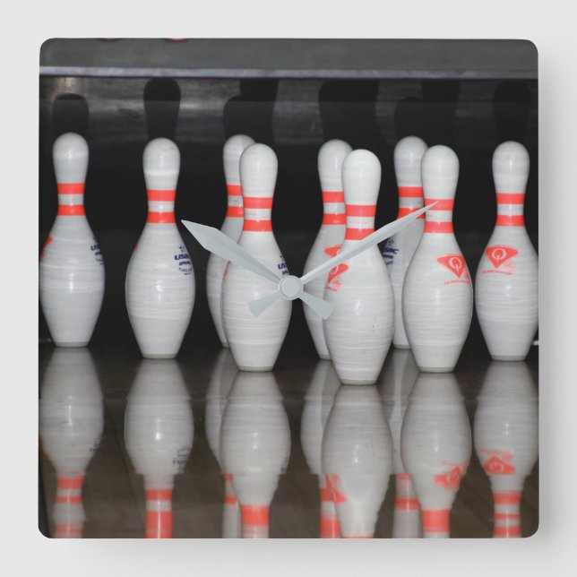 Relógio Quadrado Bowling Clock (Frente)