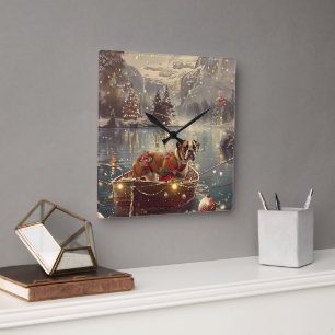 Relógio Quadrado Boxer Christmas Fesage Voyage