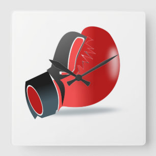 Relógio Quadrado Boxing Glove
