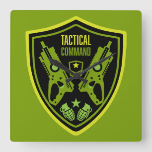 Relógio Quadrado Boys Toy Dart Gun Batalha