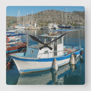 Relógio Quadrado Bozburun Harbour Near Marmaris, Turkey