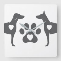 Branco do pulso de disparo de parede do Doberman