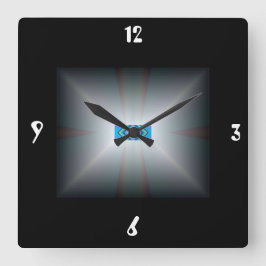 Relógio Quadrado Branco/Preto iluminado >Relógios de parede artísti