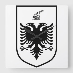Relógio Quadrado Brasão de armas da Albânia