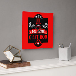 Relógio Quadrado Bread Baker