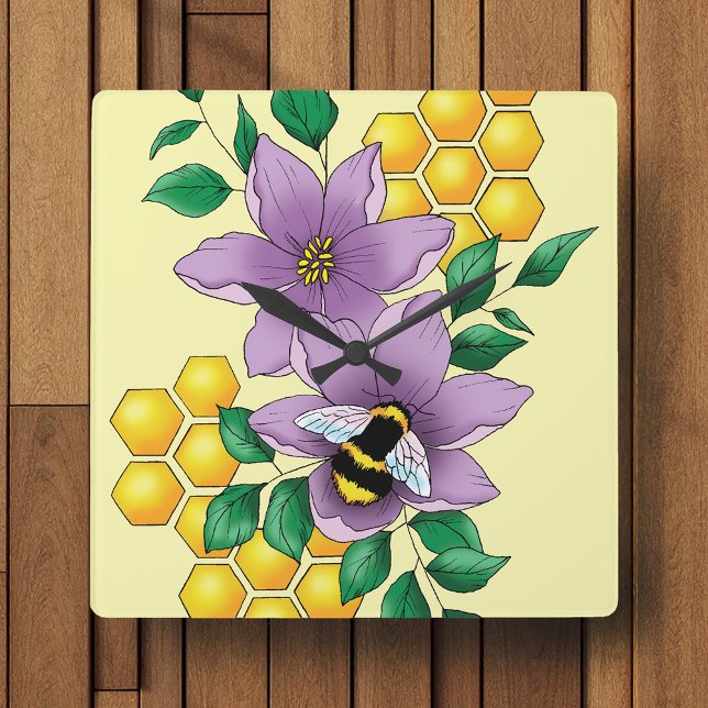 Relógio Quadrado Bumblebee (Criador carregado)