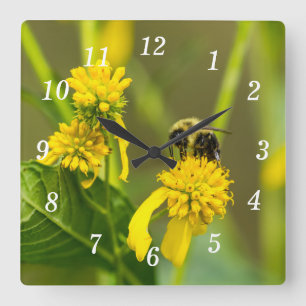 Relógio Quadrado Bumblebee Wall Clock