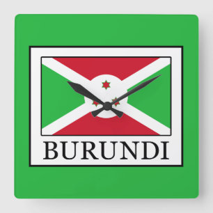 Relógio Quadrado Burundi