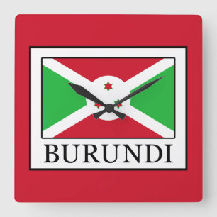 Relógio Quadrado Burundi