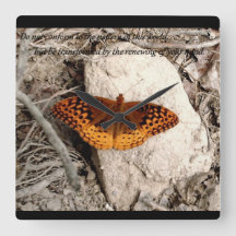 Butterfly inspiration clock