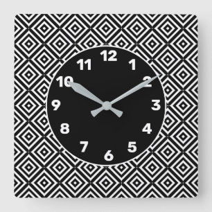 Relógio Quadrado BW Echo Diamond Square Wall Clock
