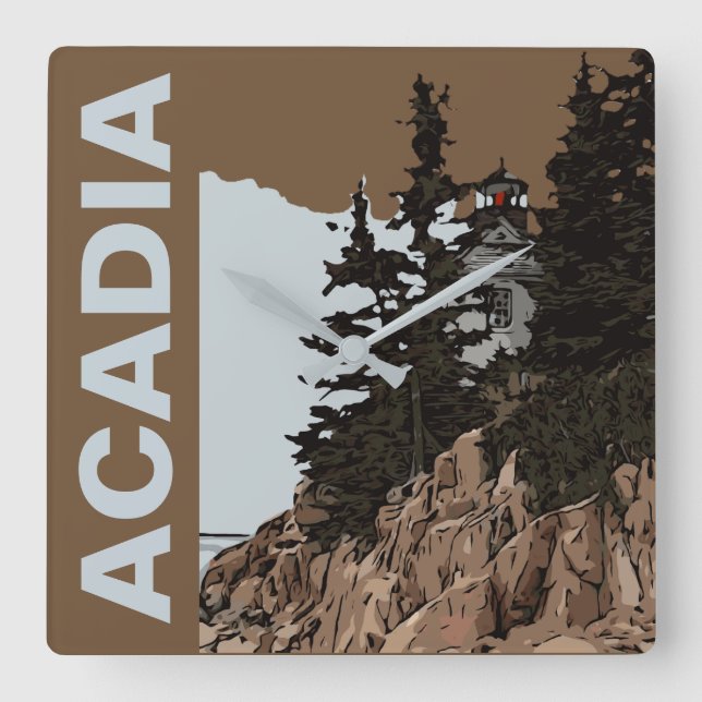 RELÓGIO QUADRADO CABEÇA DO HARBOR BASAL (Frente)