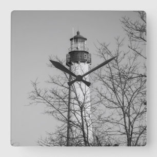 Relógio Quadrado Cabo May Light b/w