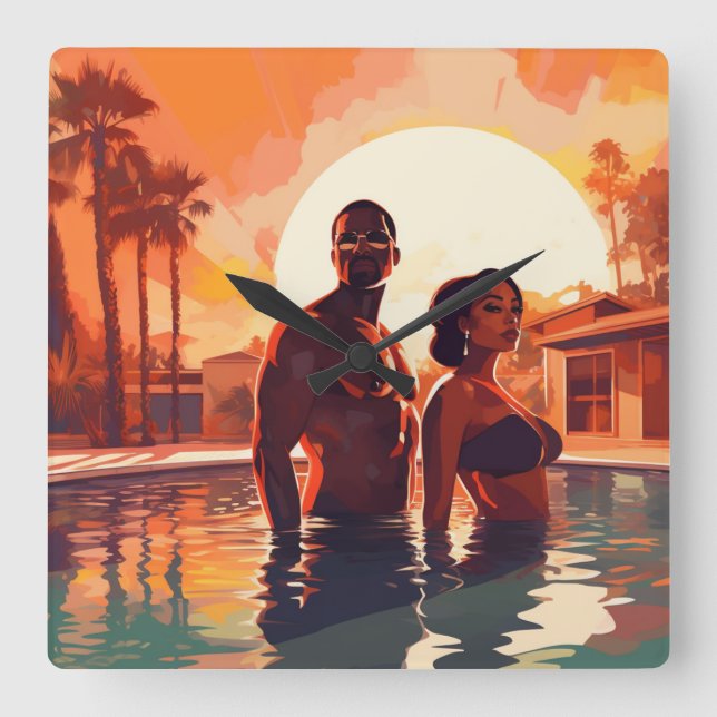 RELÓGIO QUADRADO CAÇÃO BASE Nº 2 (Frente)