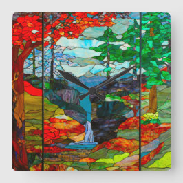 Relógio Quadrado Cachoeiras